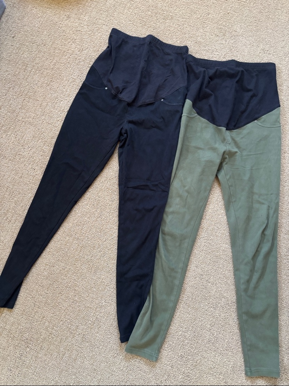 Time and Tru Black Maternity Leggings